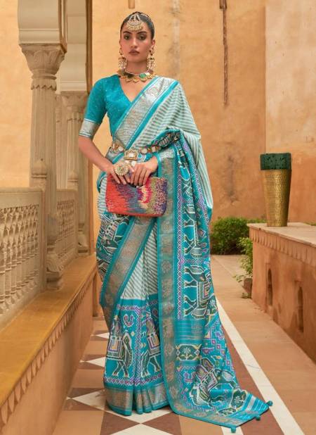 Blue Colour NALANDA 2 REWAA New Latest Designer Exclusive Smooth Silk Saree Collection 564